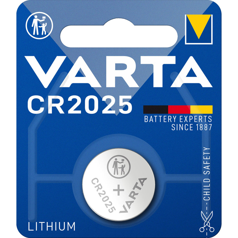 6025 CR2025 Lithium blister 1-1