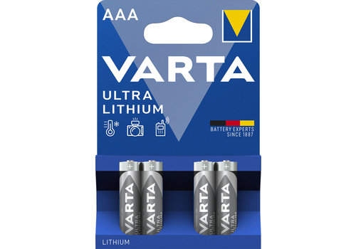  Varta 6103 AAA Lithium blister 4 