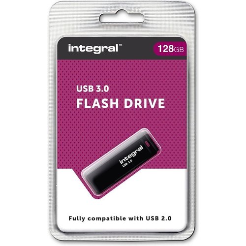  Integral 128GB Black USB3.0 Flash Drive 