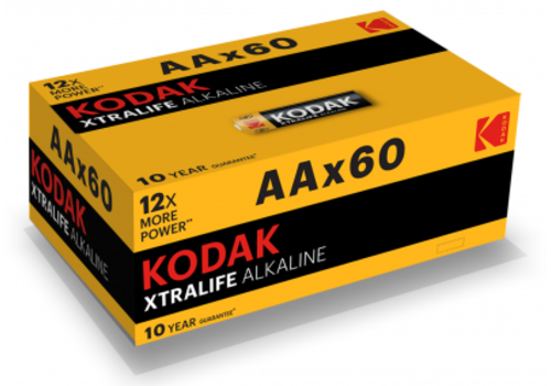  Kodak AA XTRALIFE Alkaline 60 pack 
