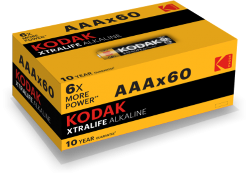  Kodak AAA XTRALIFE Alkaline 60 pack 