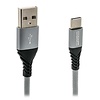 A-DAPT Data en laadkabel USB-A > USB-C 1m PRO grijs