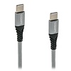 A-DAPT Data en Laadkabel USB-C > USB-C 1m PRO grijs
