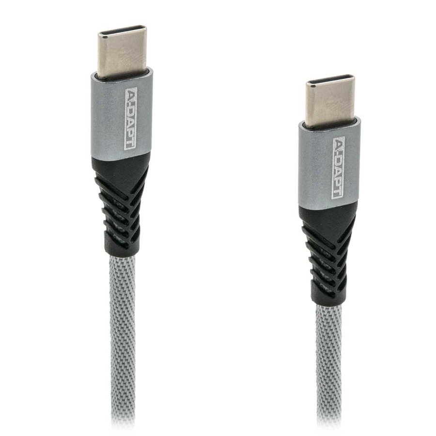 Data en laadkabel USB-C > USB-C 1m PRO grijs-1