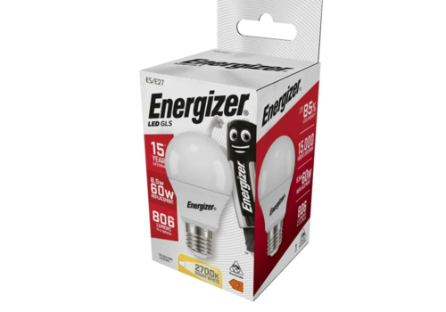  Energizer Normaal E27 8,5W(=60W) 2700K 806LM 