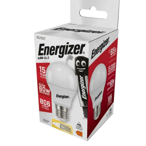  Energizer Normaal E27 8,5W(=60W) 2700K 806LM 