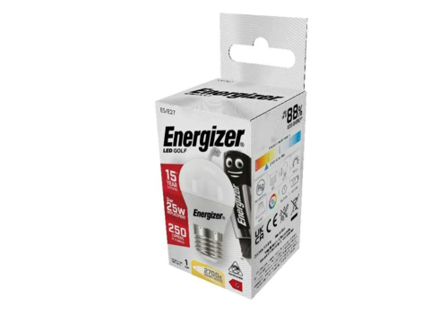  Energizer Kogel E27 3W(=25W) 2700K 250LM 