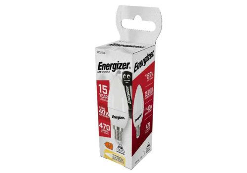  Energizer Kaars E14 4,9W(=40W) 2700K 470LM 