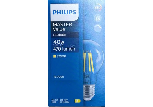  Philips Master VLE Normaal 3.4-40W E27 927 Helder Dimbaar 