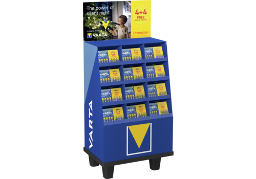  Varta Display 4+4 Gratis (80xAA en 52xAAA) 