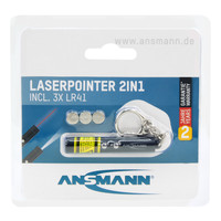 thumb-Laserpointer Zaklampje 2in1 sleutelhanger  3x LR41-1