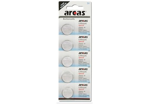  Arcas Lithium Knoopcel CR2032 3V blister 5 
