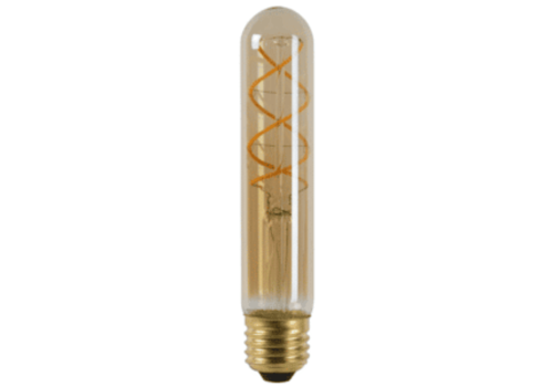  Vintage LED Tube 185mm 4W Filament Lamp Amber Dimbaar 