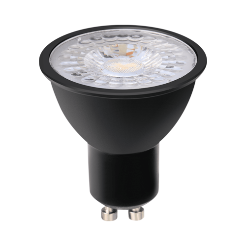  GHM LED GU10 Spot 3W-30W 250lm 2700K Zwart Dimbaar 