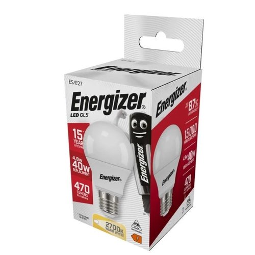  Energizer Normaal E27 4,9W(=40W) 2700K 470LM 