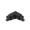 GHM 3-Fase Rail L-Vorm Connector Buitenkant Zwart