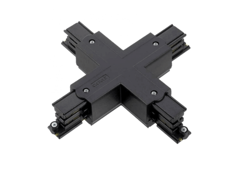  GHM 3-Fase Rail X-Vorm Connector Zwart 