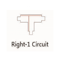 thumb-3-Fase Rail T-Vorm Connector Rechts Zwart-2