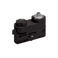 3-Fase Rail Pendel Adapter Zwart