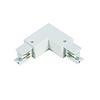 GHM 3-Fase Rail L-Vorm Connector Buitenkant Wit