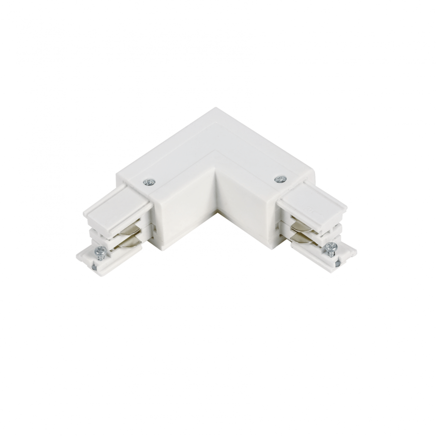 3-Fase Rail L-Vorm Connector Binnenkant Wit-1