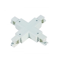 3-Fase Rail X-Vorm Connector Wit