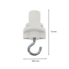 GHM 3-Fase Rail Adapter Met Haak Wit