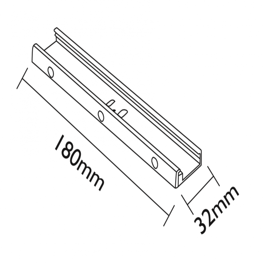 3-Fase Rail Ophangsysteem 18CM Wit-2