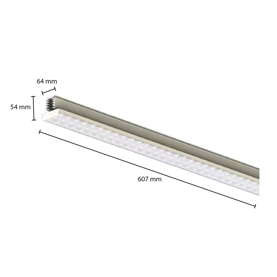 Railarmatuur Tarvos 27W Wit 60cm-2