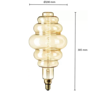 thumb-LED Paris Globe 6W Filament Lamp Amber Dimbaar-2