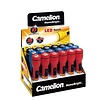 Camelion Display LED Zaklamp + 2AA  4 kleuren 24 stuks