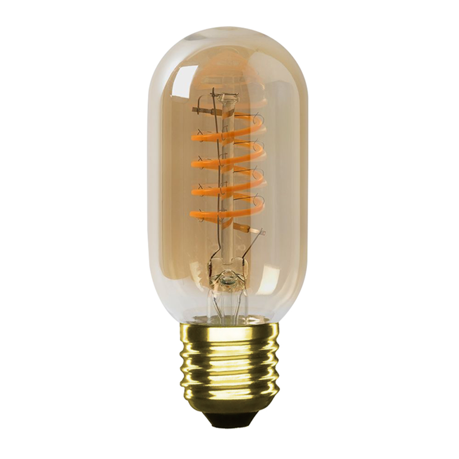 Vintage LED Tube 85mm 4W Filament Lamp Amber Dimbaar-1