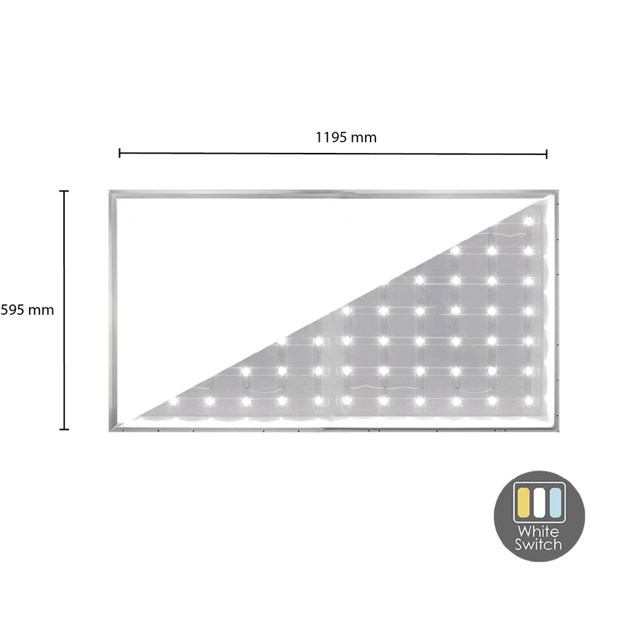 BACK-LIT PANEEL | LEDA | 120x60CM | 50W | WHITE SWITCH-2