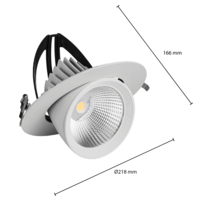 thumb-Downlight kantelbaar 40W Ø195-2