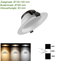 thumb-Downlight Tri-Color 18W Ø135-6