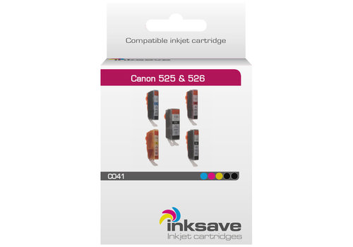  Inksave Inkt cartridge Canon PGI 525 & CLI 526 Multipack 