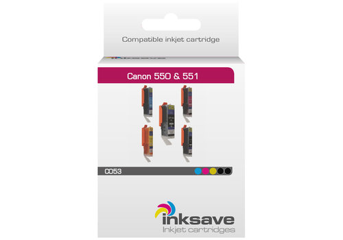  Inksave Inkt cartridge Canon PGI 550 & CLI 551 XL Multipack 