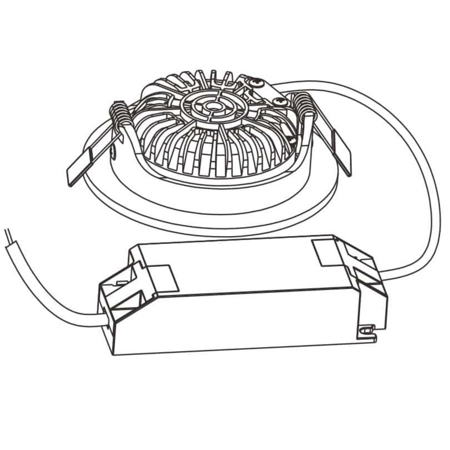 LED Inbouwspot Varda 5W Dimbaar Wit-4