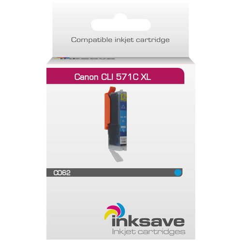  Inksave Inkt cartridge Canon CLI 571 C XL 