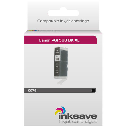  Inksave Inkt cartridge Canon PGI 580 BK XL 