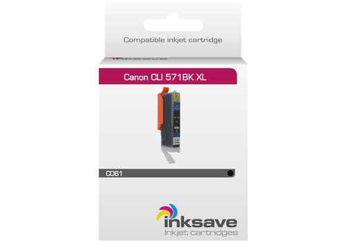  Inksave Inkt cartridge Canon CLI 571 BK XL 