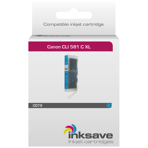  Inksave Inkt cartridge Canon CLI 581 C XL 