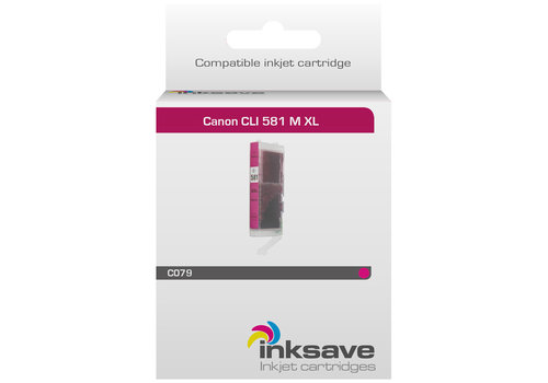  Inksave Inkt cartridge Canon CLI 581 M XL 