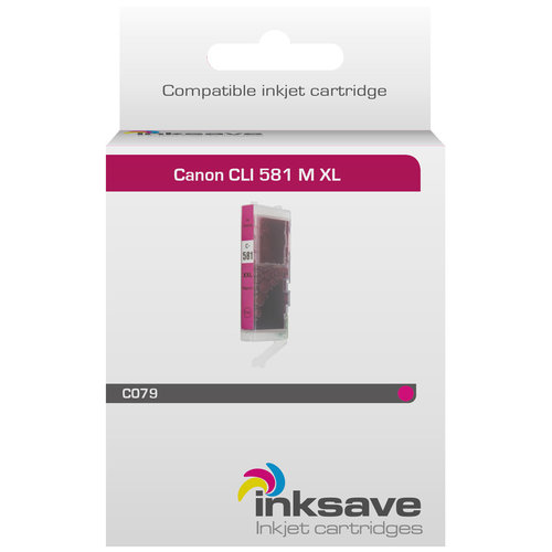  Inksave Inkt cartridge Canon CLI 581 M XL 