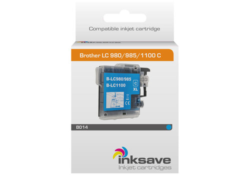  Inksave Inkt cartridge Brother LC 980/985/1100 C 