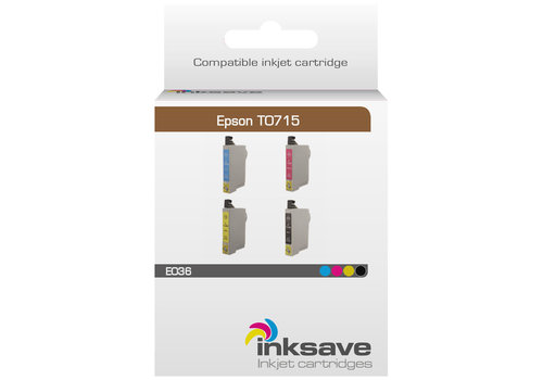  Inksave Inkt cartridge Epson T0715 Multipack 