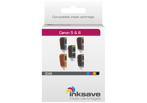  Inksave Canon PGI 5 & CLI 8 - BCI 3/6 Multipack 