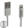 A-DAPT Data en laadkabel USB-A > Apple 8-pins MFI 1m zilver