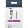 A-DAPT Data en Laadkabel USB-A > Micro USB Nylon 2m zilver