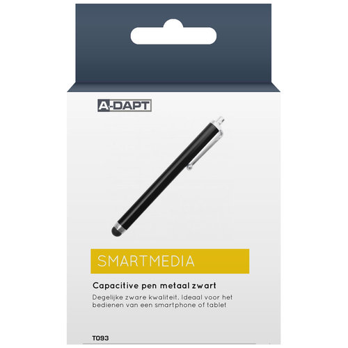 A-DAPT Styluspen metaal zwart   A-DAPT Styluspen metaal zwart